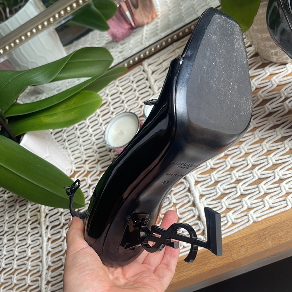 Saint Laurent Opyum YSL Ankle Strap Sandal - Picture 4 of 5